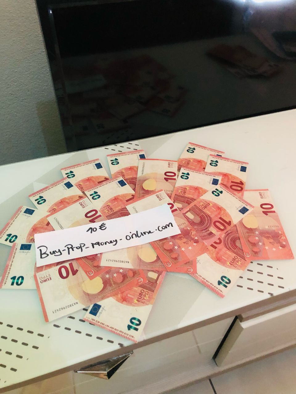COMPRE BILLETES FALSOS DE 10 EUROS QUE PARECE REALES – DINERO FALSIFICADO REALISTA A LA VENTA